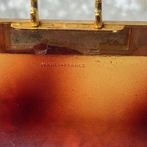 Vintage 1970s faux tortoiseshell bag - Picture 10 of 11